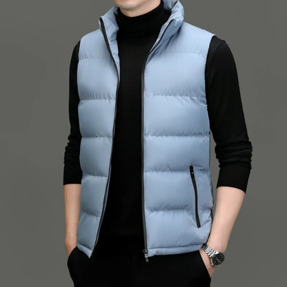 Men's Collared Puffer Vest