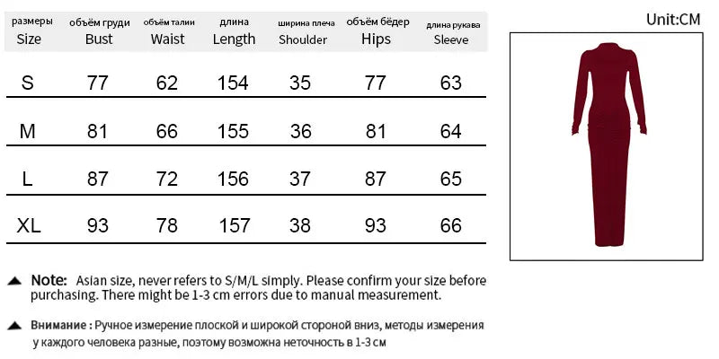 Women's Long Sleeve Slim Knitted Dress