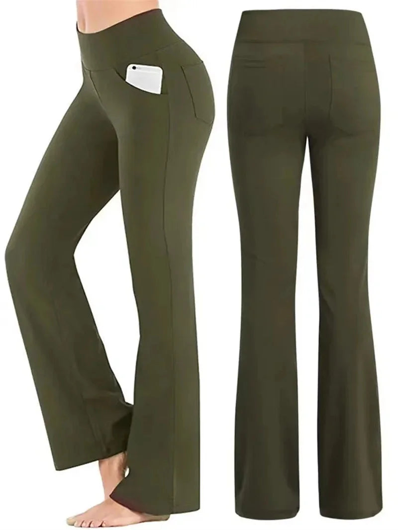 Women's Flared High Waist Pants