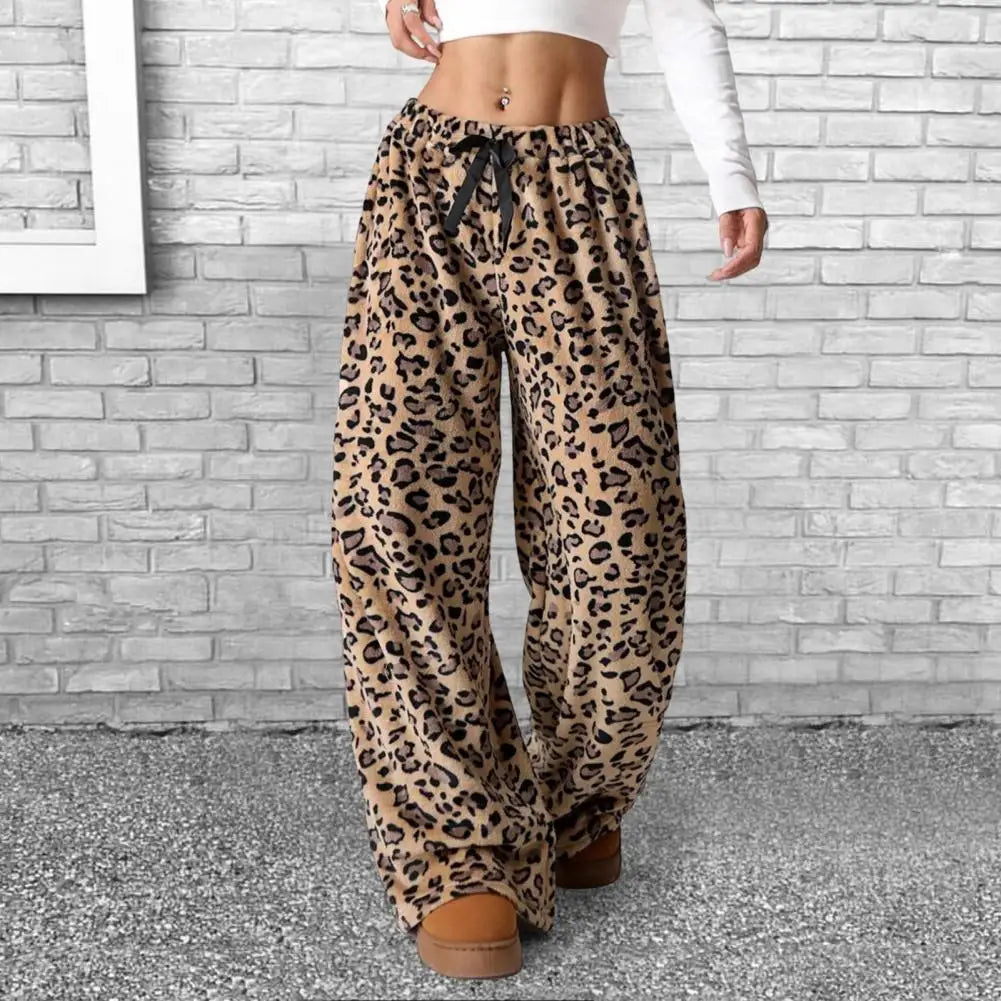 Women's Leopard Print High Waist Pants