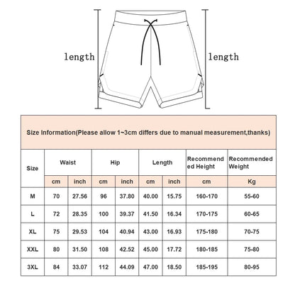 Men's Lined Gym Shorts