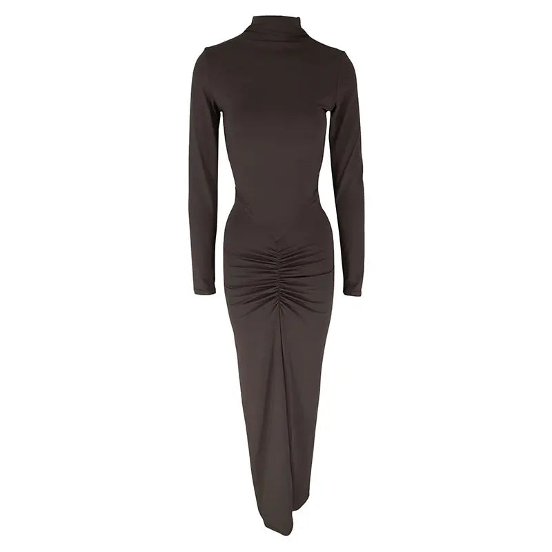 Women's Long Sleeve Slim Knitted Dress