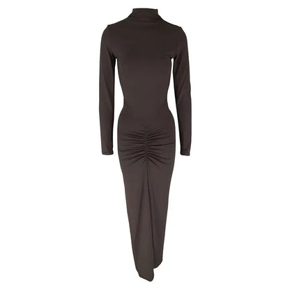 Women's Long Sleeve Slim Knitted Dress