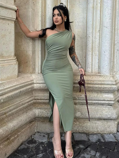 Women's Sleeveless Backless Long Slim Dress