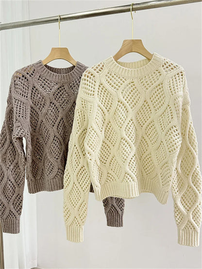 Women's Patterned Knitted Sweater