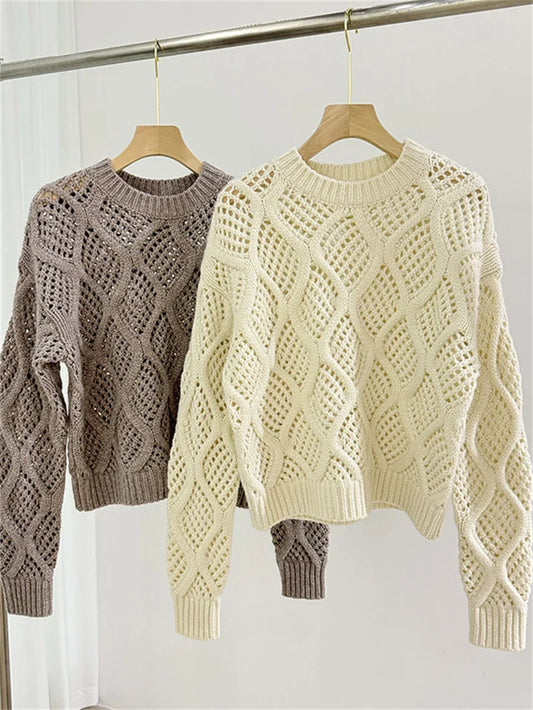 Women's Patterned Knitted Sweater