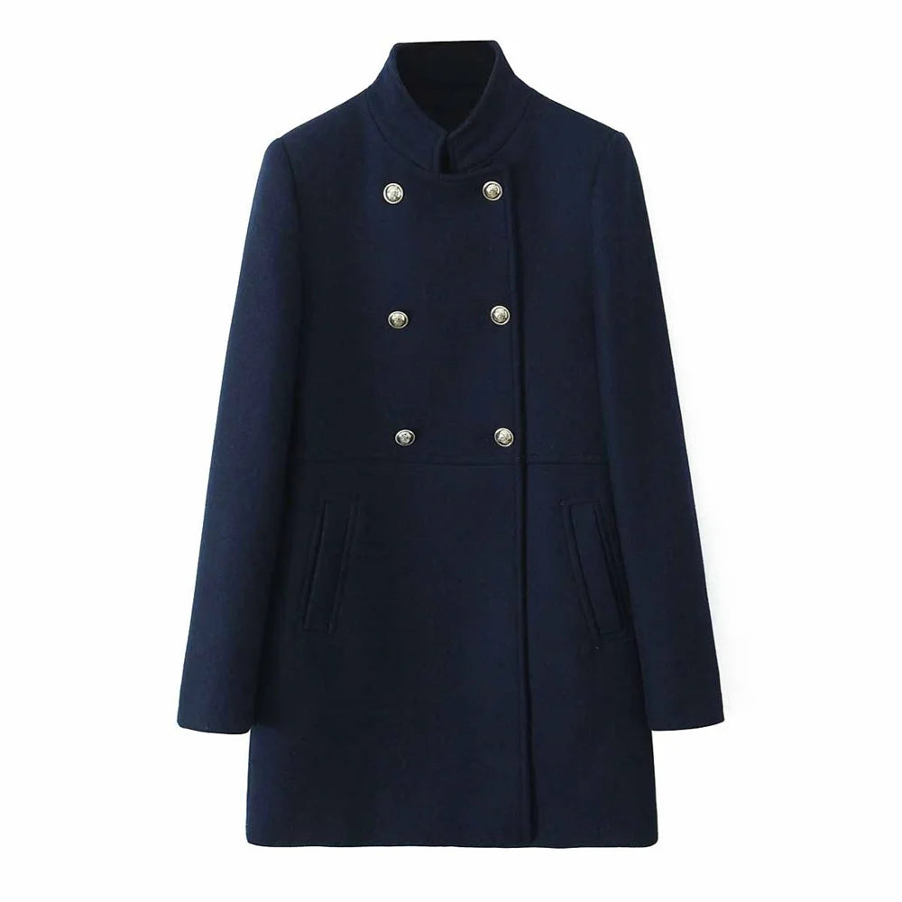 Women's Overlapping Trench Coat