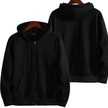 Unisex Blank Zip Up Hoodie