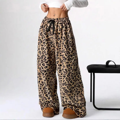 Women's Leopard Print High Waist Pants