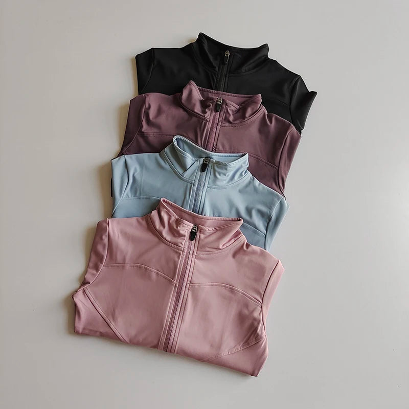 Women's Long Sleeved Zip Up Jacket