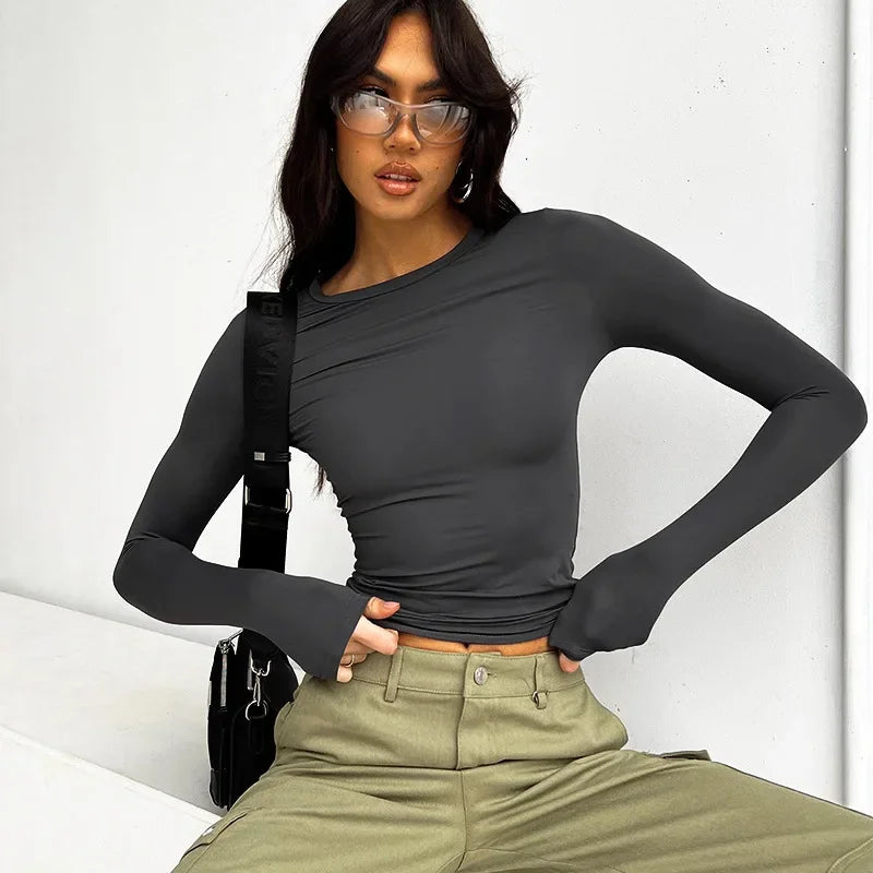 Women's Long Sleeve Slim T-Shirt