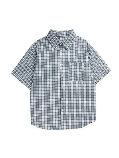 Men's Short Sleeve Plaid T-Shirt