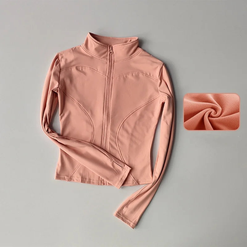 Women's Long Sleeved Zip Up Jacket